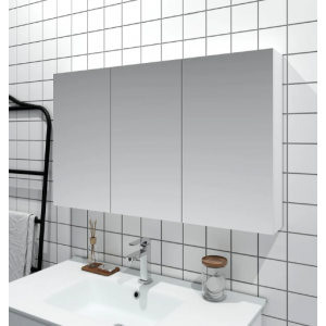 PVC 1200 Gloss White Shaving Cabinet